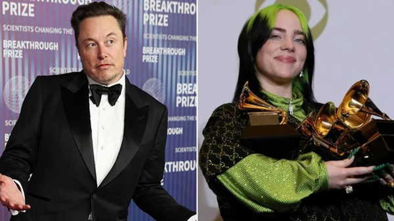 Elon Musk’tan Billie Eilish’e sert yanıt: ‘Zekası pek parlak sayılmaz’